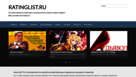What Ratinglist.ru website looked like in 2021 (3 years ago)