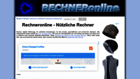 What Rechneronline.de website looked like in 2021 (3 years ago)