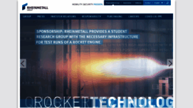 What Rheinmetall.com website looked like in 2021 (3 years ago)