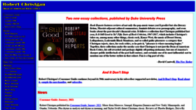 What Robertchristgau.com website looked like in 2021 (3 years ago)