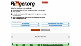 What Ringer.org website looked like in 2021 (3 years ago)