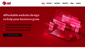 What Red-website-design.co.uk website looked like in 2021 (3 years ago)