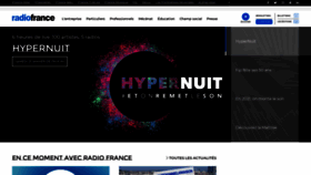 What Radiofrance.com website looked like in 2021 (3 years ago)