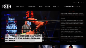 What Rohwrestling.com website looked like in 2021 (3 years ago)