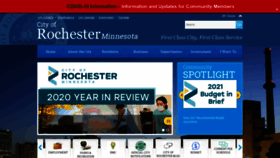 What Rochestermn.gov website looked like in 2021 (4 years ago)