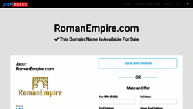 What Romanempire.com website looked like in 2021 (3 years ago)