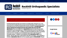 What Rockhillortho.com website looked like in 2021 (3 years ago)