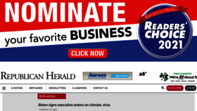 What Republicanherald.com website looked like in 2021 (3 years ago)