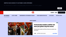 What Rappler.com website looked like in 2021 (4 years ago)