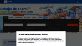 What Rumbo.es website looked like in 2021 (3 years ago)
