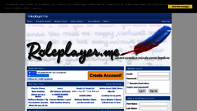 What Roleplayer.me website looked like in 2021 (3 years ago)
