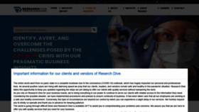 What Researchdive.com website looked like in 2021 (3 years ago)