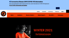 What Rcc.edu website looked like in 2021 (3 years ago)