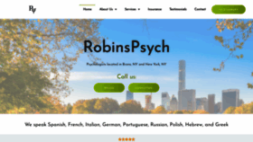 What Robinspsych.com website looked like in 2021 (3 years ago)