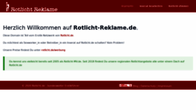 What Rotlicht-reklame.de website looked like in 2021 (3 years ago)