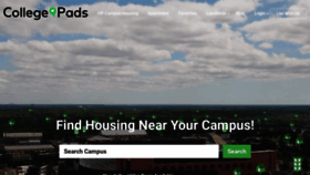 What Rentcollegepads.com website looked like in 2021 (3 years ago)