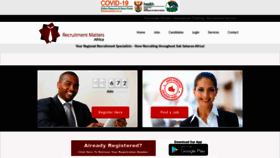 What Recruitmentmattersafrica.com website looked like in 2021 (3 years ago)