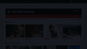 What Rozpravky.sk website looked like in 2021 (3 years ago)