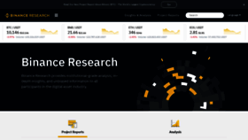 What Research.binance.com website looked like in 2021 (3 years ago)