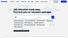 What Relocate.me website looked like in 2021 (3 years ago)
