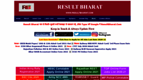What Resultbharat.com website looked like in 2021 (3 years ago)