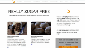 What Reallysugarfree.com website looked like in 2021 (3 years ago)