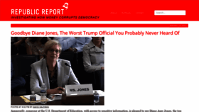 What Republicreport.org website looked like in 2021 (3 years ago)