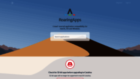 What Roaringapps.com website looked like in 2021 (4 years ago)