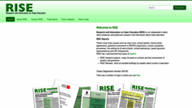 What Risetrust.org.uk website looked like in 2021 (3 years ago)
