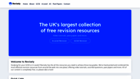 What Revisely.co.uk website looked like in 2021 (3 years ago)