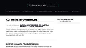 What Retsavisen.dk website looked like in 2021 (3 years ago)