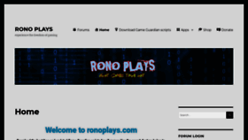 What Ronoplays.com website looked like in 2021 (3 years ago)