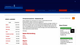 What Robotinho.de website looked like in 2021 (3 years ago)