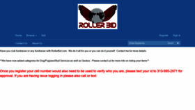 What Rollerbid.com website looked like in 2021 (3 years ago)