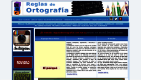 What Reglasdeortografia.com website looked like in 2021 (3 years ago)