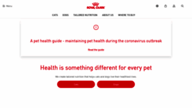 What Royalcanin.com website looked like in 2021 (3 years ago)