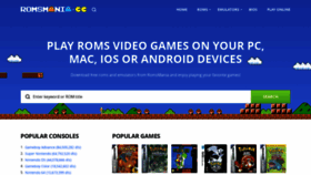 What Romsmania.com website looked like in 2021 (3 years ago)