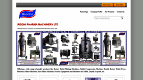 What Riddhipharmamachinery.com website looked like in 2021 (3 years ago)