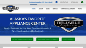 What Reliableapplianceak.com website looked like in 2021 (3 years ago)
