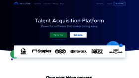 What Recruitee.com website looked like in 2021 (3 years ago)