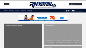 What Rondonoticias.com.br website looked like in 2021 (3 years ago)