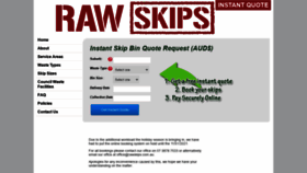 What Rawskips.com.au website looked like in 2021 (3 years ago)