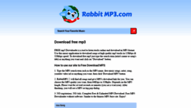 What Rabbitmp3.com website looked like in 2021 (3 years ago)