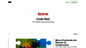 What Redfin.engineering website looked like in 2021 (4 years ago)