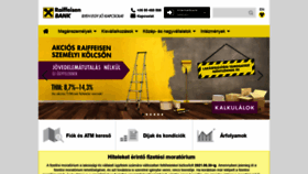 What Raiffeisen.hu website looked like in 2021 (3 years ago)