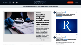 What Rasmussenreports.com website looked like in 2021 (3 years ago)