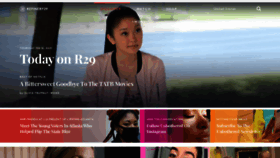 What Refinery29.com website looked like in 2021 (3 years ago)