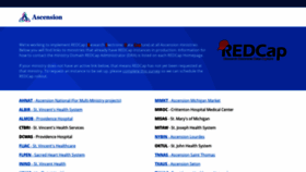 What Redcap.ascension.org website looked like in 2021 (3 years ago)