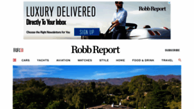 What Robbreport.com website looked like in 2021 (3 years ago)