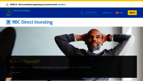 What Rbcdirectinvesting.com website looked like in 2021 (3 years ago)